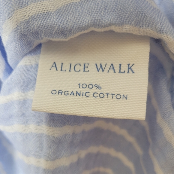 Alice Walk The Striped Organic Cotton Cloud Top Size M NWT - Picture 9 of 11
